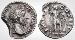 Roman Imperial
MARCUS AURELIUS (161-180 AD), Rome.
Denarius Silver (18.5 mm 3.3 g). 
Obv: [M ANTO]NINVS AVG TR P XXVII, Laureate and draped bust right...