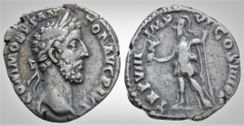Roman Imperial
COMMODUS (177-192 AD). Rome
Denarius Silver (17.5 mm 2.6 g) 
Obv: M COMMODVS ANTON AVG PIVS, laureate head right. 
Rev: TR P VIII IMP V...