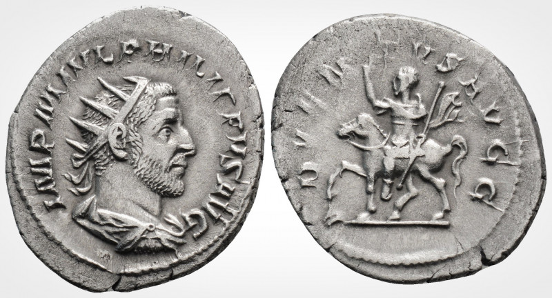 Roman Imperial
PHILIP I (244-249 AD). Rome
Antoninianus Silver (24.7 mm 3.8 g)
O...