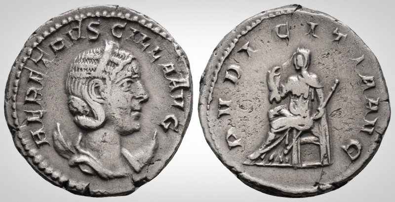 Roman Imperial
HERENNIA ETRUSCILLA (249-251 AD). Rome
Antoninianus Silver (21.8 ...