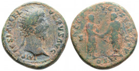 Roman Imperial
LUCIUS VERUS (161-169 AD). 
Dupondius AE Bronze (27.0 mm 13.4 g).
Obv: IMP CAES L AVREL VERVS AVG Radiate and draped büst right.
Rev: C...