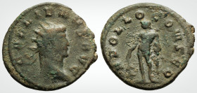 Roman Imperial
GALLIENUS (253-268 AD). Rome.
Antoninianus (22.0 mm 3.6 g)
Obv: GALLIENVS AVG.
Radiate, draped and cuirassed bust right.
Rev: APOLLO CO...