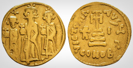 Byzantine
Heraclius, with Heraclius Constantine and Heraclonas. ( 610-641 AD ) Constantinople. 
AV Solidus (19.5 mm, 4.24 g). 
Constantinople mint, 3r...
