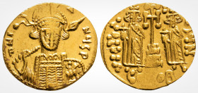 Byzantine
Constantine IV Pogonatus with Heraclius and Tiberius. 668-685. Constantinople. 
AV Solidus (19.5mm,4 .51 g,)
Constantinople mint. Struck cir...