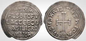 Byzantine
Michael I Rhangabe, with Theophylactus,( 811-813 AD ) 
Miliaresion ( 23.5 mm, 2.10 g ),
Obv: +mIXA / HLS ΘЄOFV / LACTЄЄCΘ / bASILIS RO / mAI...