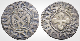 Medieval World
FRANCE, Valence and Die. Anonymous Bishops, (1157-1276 AD). 
Silver Denier (17.1 mm 0.88 g). 
Obv: Cross with annulet in one angle.
Rev...