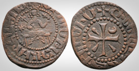 Medieval World
ARMENIA. Hetoum I (1226-1270). 
Kardez AE (23 mm 4.6 g)
Obv: Hetoum seated facing on bench, holding lis-tipped scepter and globus cruci...