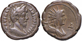 Marco Aurelio (161-180) Tetradramma Alessandria in Egitto L  - Kampmann 37. 183 AE (g 13,41) RR
qBB/BB