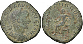 Gordiano III (238-244) Sesterzio - Busto laureato a d. - La Sicurezza seduta a s. - AE (g 18,00)
qBB/BB
