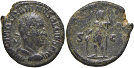 Traiano Decio (249-251) Semisse - Busto laureato a d. - R/ Marte stante a s. - Sear 2720 AE (g 3,90) R 
qBB/BB