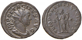 Tacito (275-276) Antoniniano (Lugdunum) Busto radiato a d. - R/ La Liberalità stante a s. - RIC 65 AE (g 4,60) 
SPL