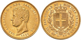 Carlo Alberto (1831-1849) 50 Lire 1836 T - Nomisma 636 AU RR Emissione dichiarata di soli 385 esemplari.
BB