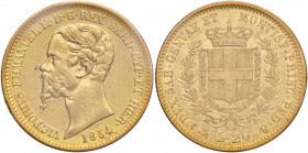 Vittorio Emanuele II (1849-1861) 20 Lire 1854 G - Nomisma 748 AU Sigillata BB+ da Giovanni Gaudenzi
BB+