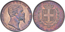 Vittorio Emanuele II (1849-1861) 5 Lire 1852 G - Nomisma 775 AG R Segni da pulitura al D/.
SPL