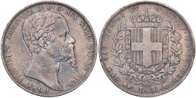 Vittorio Emanuele II (1849-1861) 5 Lire 1860 T - Nomisma 790 AG R
qBB/BB