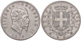 Vittorio Emanuele II (1861-1878) 5 Lire 1874 M - Nomisma 896 AG Sigillato BB da Numismatica Subalpina
qBB/BB