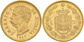 Umberto I (1878-1900) 20 Lire 1882 - Nomisma 981 AU
qFDC