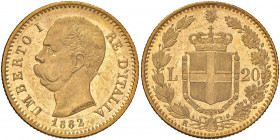 Umberto I (1878-1900) 20 Lire 1882 - Nomisma 981 AU
qFDC