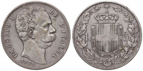 Umberto I (1878-1900) 5 Lire 1879 - Nomisma 993 AG
qBB