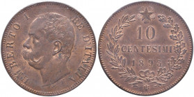 Umberto I (1878-1900) 10 Centesimi 1893 B - Nomisma 1018 CU Sigillato FDC rosso da Marco Esposito
FDC