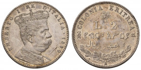Umberto I (1878-1900) Eritrea - 2 Lire 1890 - Nomisma 1039 AG Minimi graffietti
qFDC
