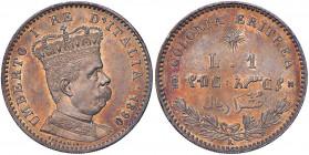 Umberto I (1878-1900) Eritrea - Lira 1890 - Nomisma 1041 AG Segnetti da contatto.
SPL+/qFDC