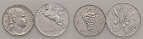REPUBBLICA ITALIANA (1946-) 5 Lire 1948 e 10 Lire 1950 - IT Lotto di due monete come da foto
SPL