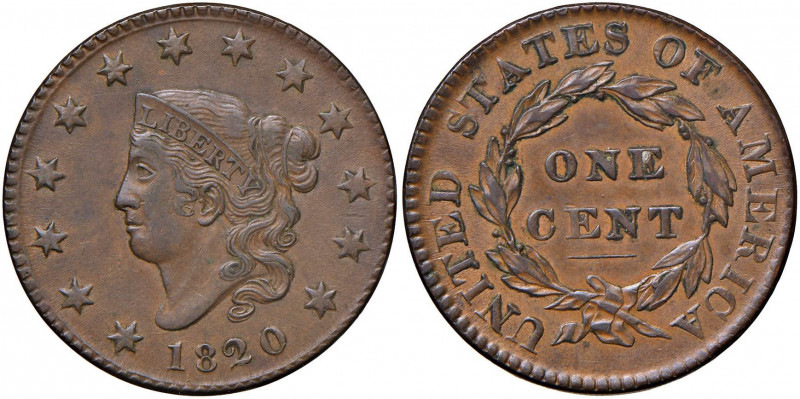 USA Cent 1820 - CU (g 10,60)
SPL