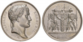 MEDAGLIE DI ETA’ NAPOLEONICA Medaglia 1807 Confederazione del Reno - Opus: Andrieu, Brenet, Denon - MA (g 38,87 - Ø 40 mm) Colpetti al bordo, graffiet...