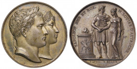 MEDAGLIE DI ETA’ NAPOLEONICA Medaglia 1810 Matrimonio di Napoleone e Maria Luisa d’Austria - Opus: Andrieu, Jouannin, Denon - AG (g 36,76 - Ø 40 mm) M...