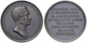Felice Biella (1779-1839) Medaglia 1841 costruzione del monumento - Opus: Broggi - AE (g 40,84 - Ø 44 mm) Graffietti al D/
SPL