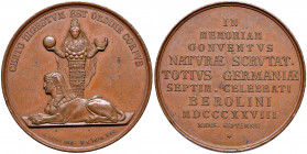 GERMANIA Medaglia 1828 Berlino - Opus: Loos; König - AE (g 49,00 - Ø 41 mm) Colpetti al bordo
SPL