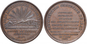 SVIZZERA Ginevra Medaglia 1842 Constitution Genovoise - Opus: Guiliner - AE (g 16,49 - Ø 35 mm)
SPL