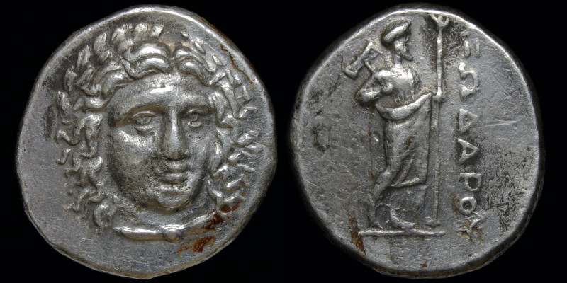 SATRAPS OF CARIA: Pixodaros (C. 340-335 BCE) AR Didrachm. Halikarnassos, 6.82g, ...