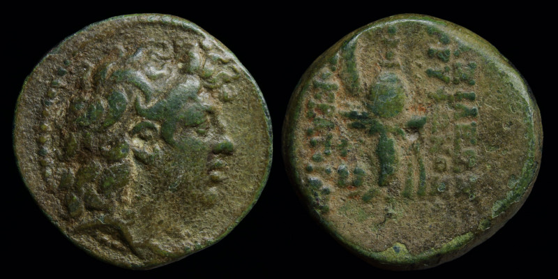 SELEUKID KINGDOM: Diodotos Tryphon (142-138 BCE) AE18. Antioch on the Orontes, 4...