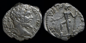 Septimius Severus (193-211) AR denarius, issued 197-198. Rome, 3.09g, 16-18mm. 
Obv: L SEPT SEV PERT AVG IMP X; laureate head right
Rev: MARTI PACIFER...