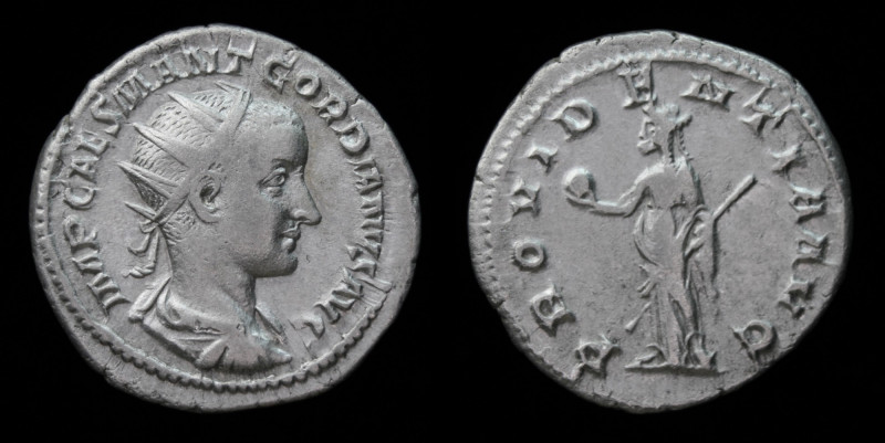 Gordian III (238-244), AR antoninianus, issued 238 (first emission). Rome, 3.36g...