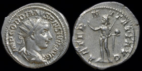 Gordian III (238-244) AR antoninianus, issued 241-3. Rome. 5.71g, 23.5mm.
Obv: IMP GORDIANVS PIVS FEL AVG, radiate, draped, cuirassed bust right. 
Rev...