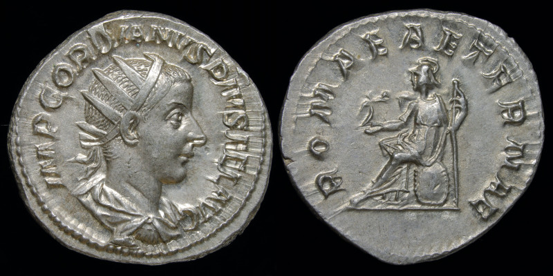 Gordian III (238-244) AR antoninianus, issued 240. Rome, 4.93g, 22mm.
Obv: IMP G...