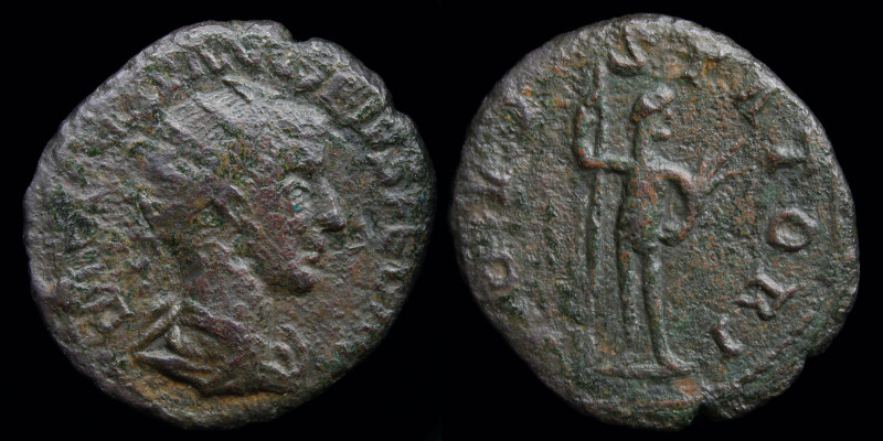 Gordian III (238-244) AE imitation antoninianus. 3.88g, 21mm.
Obv: IMP GORDIANVS...