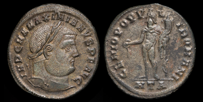 Maximianus, first reign (285-305), AE follis, issued 297-8. Heraclea, 10.05g, 28...