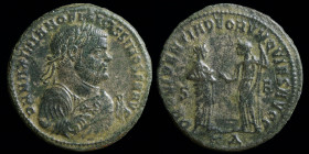Maximianus (first reign, 285-305) AE 'Abdication' Follis, issued 305-7. Cyzicus, 10.48g, 28mm.
Obv: D N MAXIMIANO FELICISSIMO SEN AVG; laureate half-l...