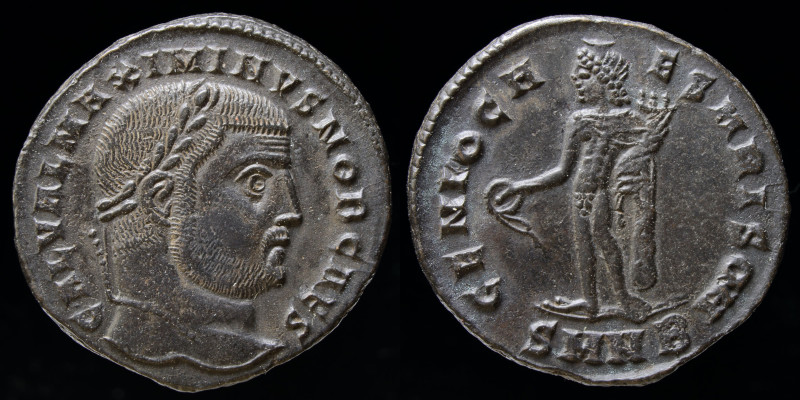 Maximinus II, as Caesar (305-309) AE Follis, issued 308-9. Nicomedia, 7.20g, 25 ...