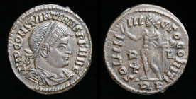 Constantine I ‘The Great’ (307-337), AE Follis, issued 314-315. Rome, 3.15g, 19.5mm.
Obv: IMP CONSTANTINVS P F AVG, laureate, draped and cuirassed bus...