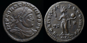 Constantine I ‘The Great’ (307-337), AE follis, issued 315-316. Lugdunum, 3.35g, 19mm.
Obv: IMP CONSTANTINVS P F AVG; laureate, draped, & cuirassed bu...