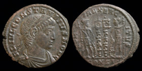 Constantius II, as Caesar (324-337), AE3, issued 333-335. Constantinople, 2.72g, 18.5mm. 
Obv: FL IVL CONSTANTIVS NOB C, laureate, draped and cuirasse...