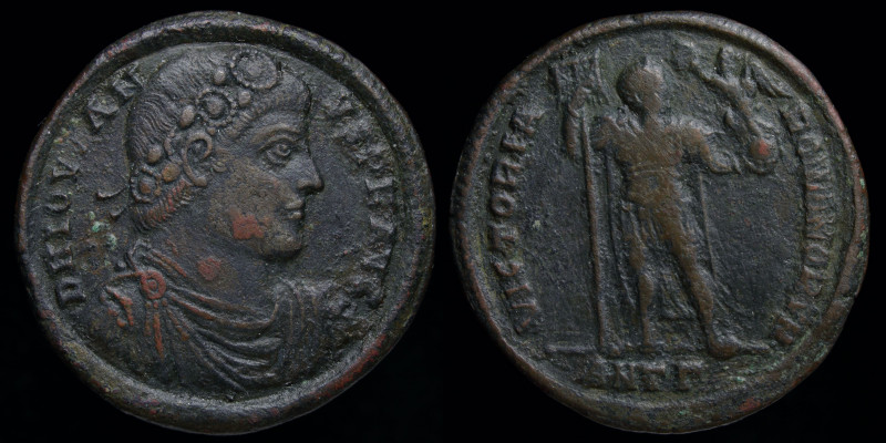 Jovian (363-364) AE1/maiorina. Antioch, 8.19g,28mm. 
Obv: D N IOVIANVS P F AVG; ...