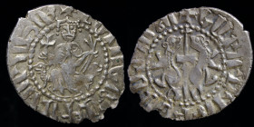 CILICIAN ARMENIA: Levon I (1187-1199 as Prince, 1199-1219 as King), AR Tram, issued 1199-1219. 2.86g, 20-24mm.
Obv: +ԼԵՒՈՆ ԹԳՐ ԱՄԵՆԱՅՆ ՀԱՅՈՑ (Levon Ki...