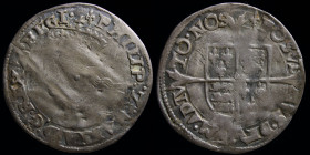 ENGLAND: Mary and Philip (1554-58) AR Groat.
Obv: PHILIP ET MARIA D G REX Z REGI ; profile bust with lis mintmark. 
Rev: PHILIP ET MARIA D G REX Z REG...