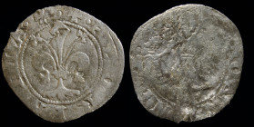 ITALY: Florence, Time of Piero Soderini, AR Quattrino Grosso Bianco o Crazia,1506, 1st Semester, moneyer Roberto di Giovanni di Federico Ricci. 0.83g,...